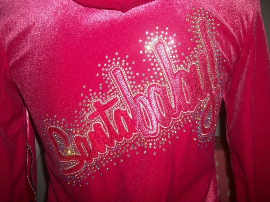 Victorias Secret Santa Baby Bling Piel Sudadera con Capucha Terciopelo Chaqueta Sudadera Nueva con Etiquetas M Foto 2 de 3