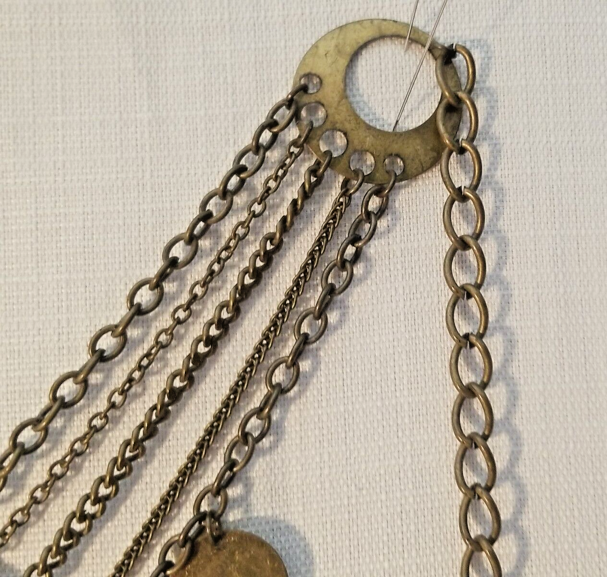 Vintage Woven Metal Chain Belt Bronze Boho Statement Retro Disco Festival Belt Gold Chain Belt Bohemian Belts for Women for sale | eBay main image 2