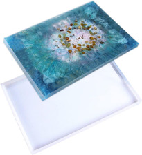 Large Rectangle Resin Tray Mold, Oversized Silicone Casting Molds for Epoxy, DIY