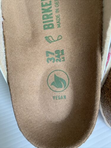 Sandalo perizoma BIRKENSTOCK Giza BS Birko Flor VEGANO US 6 ACQUERELLI FIORE BIANCO - Foto 14 di 24