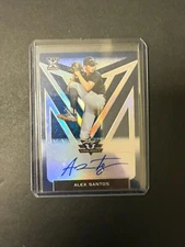 2020 Leaf Valiant Alex Santos Navy Prismatic Auto /50 RC Astros