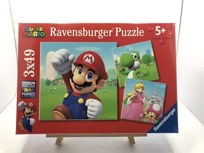 Ravensburger Kinderpuzzle 05186 - Super Mario - 3x49 Teile Puzzle für Kinder 5+