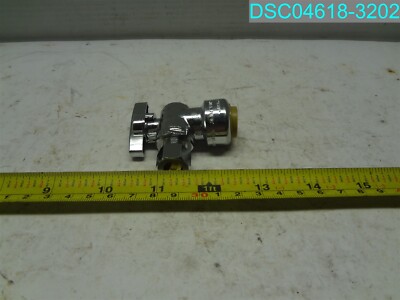 Shark Bite Style Angel Stop 1/2'' Push Pex/Cpvc x 3/8 Compression NSF61