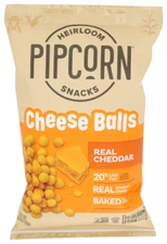Pipcorn Cheese Balls Cheddar 4.5OZ