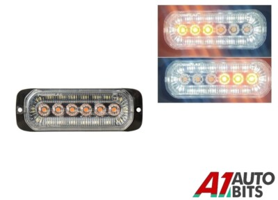 Dual-Funktion LED Amber Warnlicht X1 Mit Weißem Halo-Ring Blitz Strobe