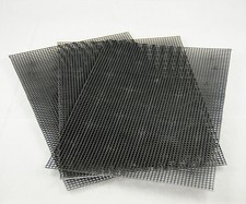 3 Sheets Plastic Drainage Mesh / Screen / Net for Bonsai Pot - 7.8"x 11.8" Black