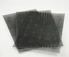 3 Sheets Plastic Drainage Mesh / Screen / Net for Bonsai Pot - 7.8"x 11.8" Black