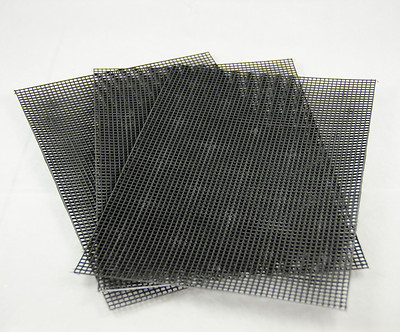 3 Sheets Plastic Drainage Mesh / Screen / Net for Bonsai Pot - 7.8''x 11.8'' Black