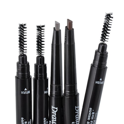 Cosmetic Makeup Waterproof Eye Brow Pen Eyebrow Liner Pencil With Brush Kit UK - Picture 5 of 16