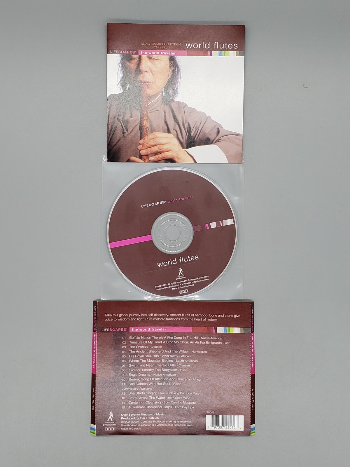 Lifescapes The World Traveler World Flutes (CD) No Case No Tracking
