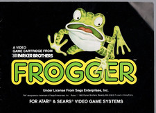 Atari 2600  Sears Video Game Systems Frogger  INSTRUCTION MANUAL ONLY