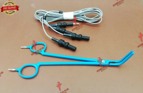 Curved Bipolar Artery Sealer 8.5'' with silicon cord-Electrosurgery - Picture 4 of 4
