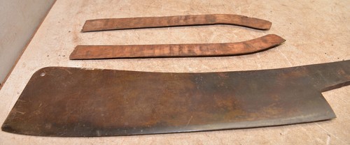 Rare L & I J 1837 logo meat cleaver # 18 hog splitter butcher blade master tool - Picture 8 of 10