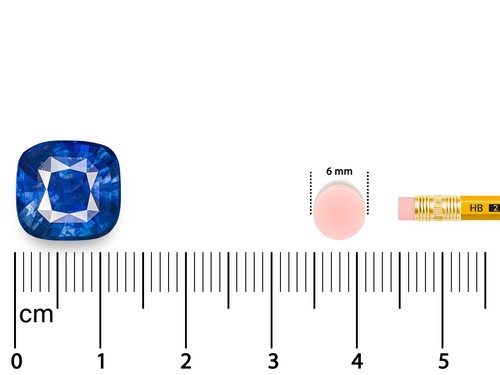 GRS Certified BURMA Sapphire 9.89 Ct. Natural Unheated CORNFLOWER BLUE Important - Picture 4 of 5
