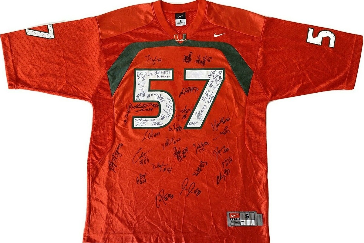 2012 Miami Hurricanes team signed Nike jersey Allen Hurns Denzel