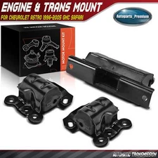 3x Auto Trans Engine Motor & Transmission Mount for Chevy Astro 1996-2005 GMC