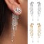 Fashion-Star-Tassel-Dangle-Ear-Jacket-Women-Cocktail-Banquet-Earrings-Jewelry miniatuur 1