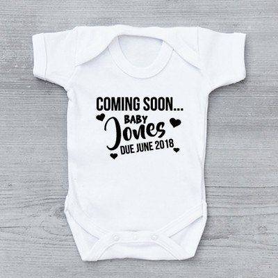 coming soon baby vest