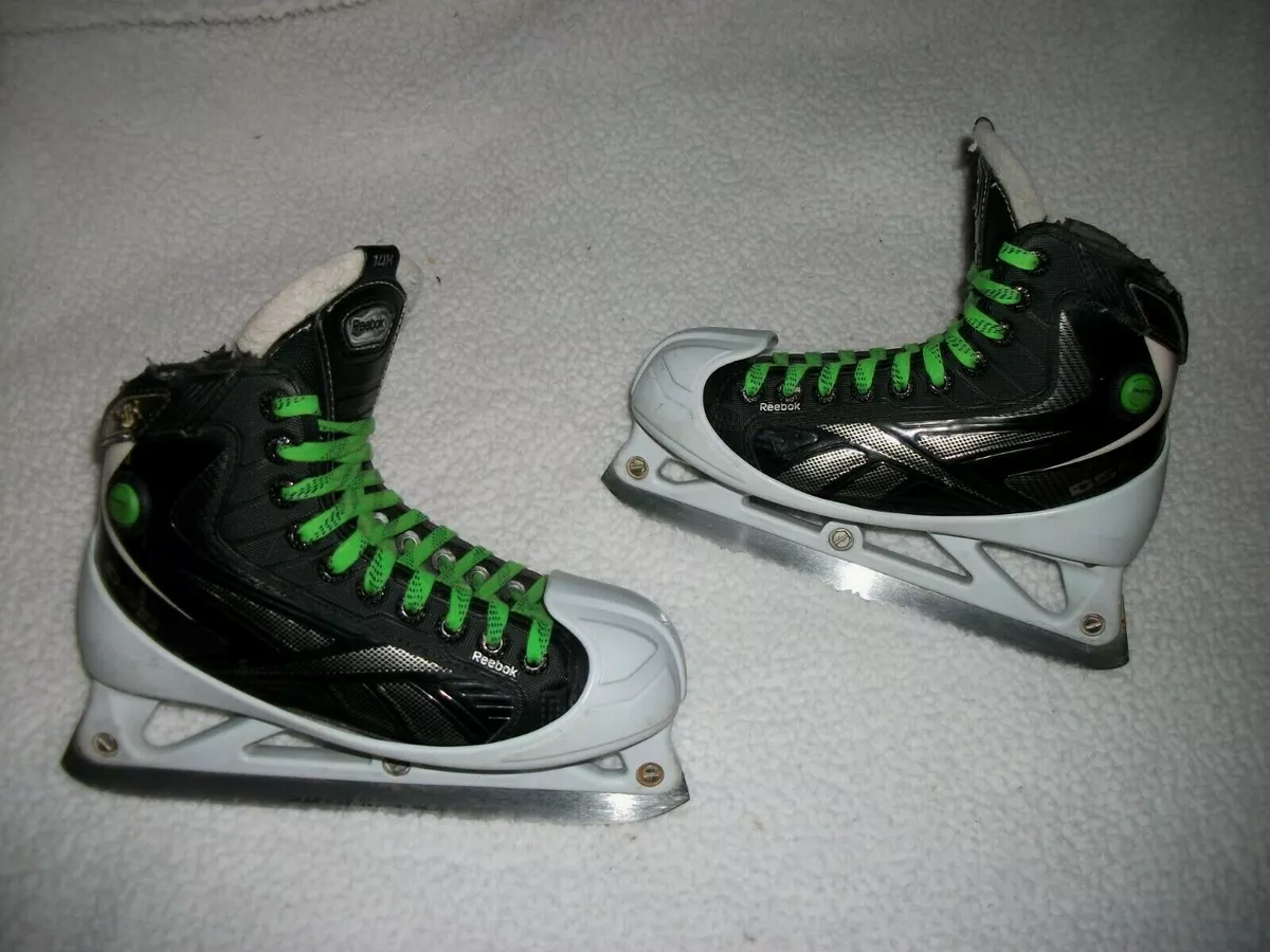 REEBOK 14K HOCKEY GOALIE SKATES SIZE 4D SKATE 5.5 SHOE NICE USED SHAPE END | eBay