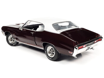Autoworld AMM1296 1970 Buick GS Stage 1 Burgundy 1/18 Diecast