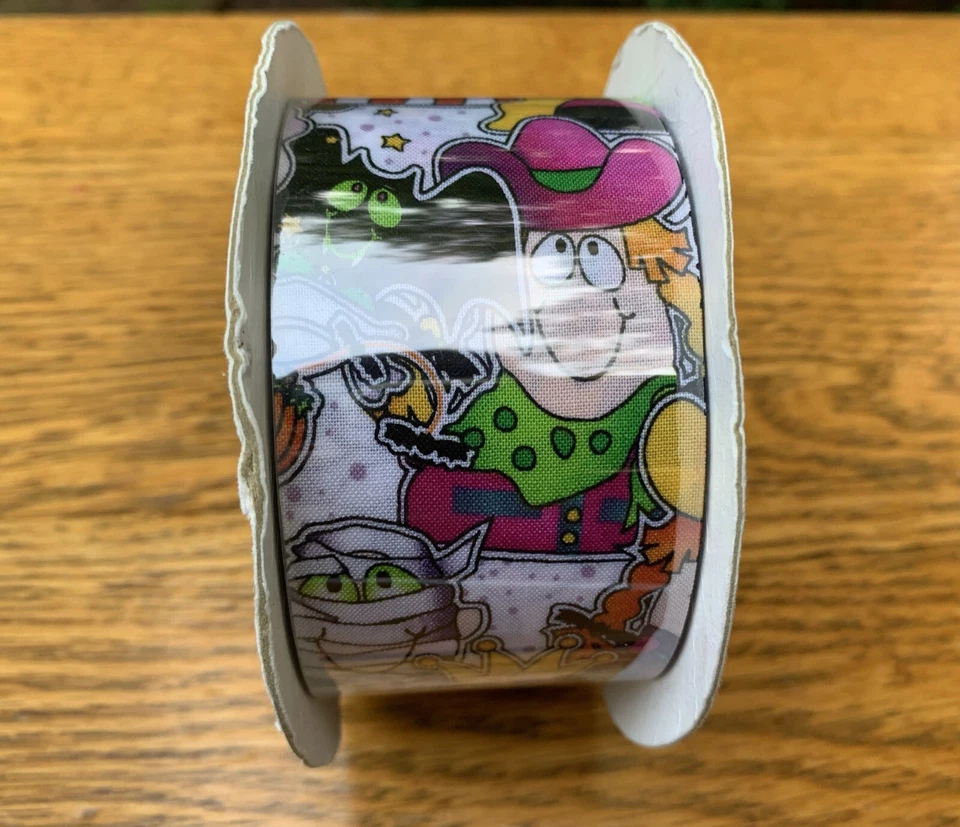 Multi-Color Kid’s Halloween Costumes 2” Cotton Fabric Craft Floral Ribbon: 20 Yd - Image 4 of 4