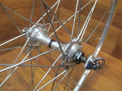 VINTAGE CAMPAGNOLO RECORD CRONO 36H RECORD TUBULAR FRONT WHEEL