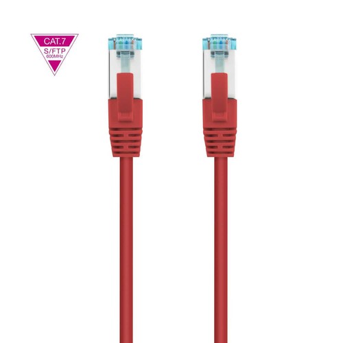 Câble Réseau Ethernet RJ45 2 M Rouge Cat.7 LSZH SFTP PIMF AWG26 - Photo 2/3
