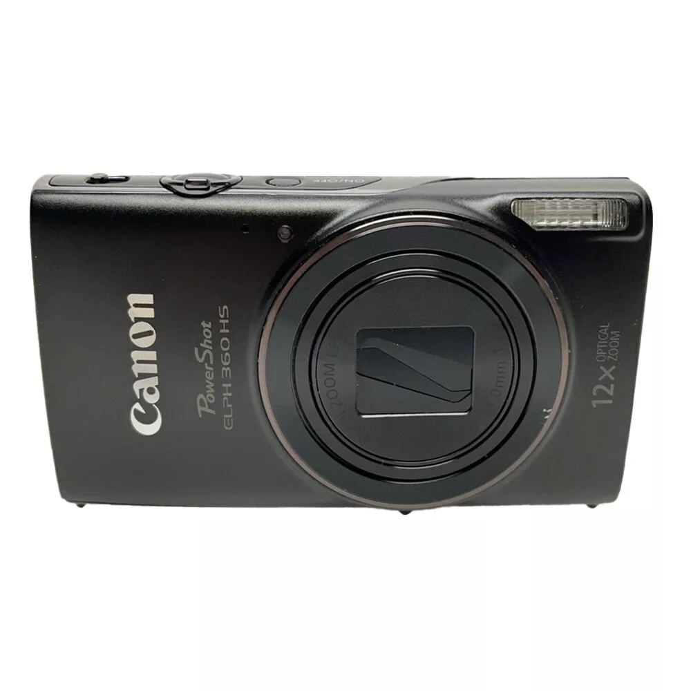 Canon PowerShot ELPH 360 HS Digital Camera (Black) 1075C001 | eBay