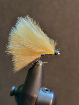 2 Flies, Size 12,  BLUE & GOLD LEECH  Streamer Fly Fishing