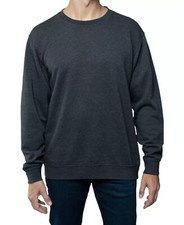 Lazer Mens Black Crewneck Pullover Sweatshirt Loungewear Small