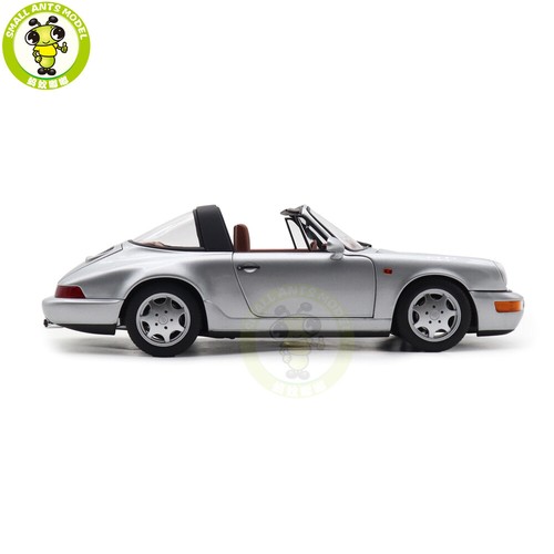 1/18 Norev 187342 Porsche 911 964 Carrera 4 Targa 1990 Silver Diecast Model Car - Picture 8 of 20