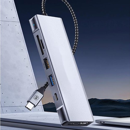 M.2 NVME SATA SSD USB-C HUB Enclosure Adapter USB3.2 PD100W 10Gbps 4K HDMI SD/TF - Picture 15 of 30