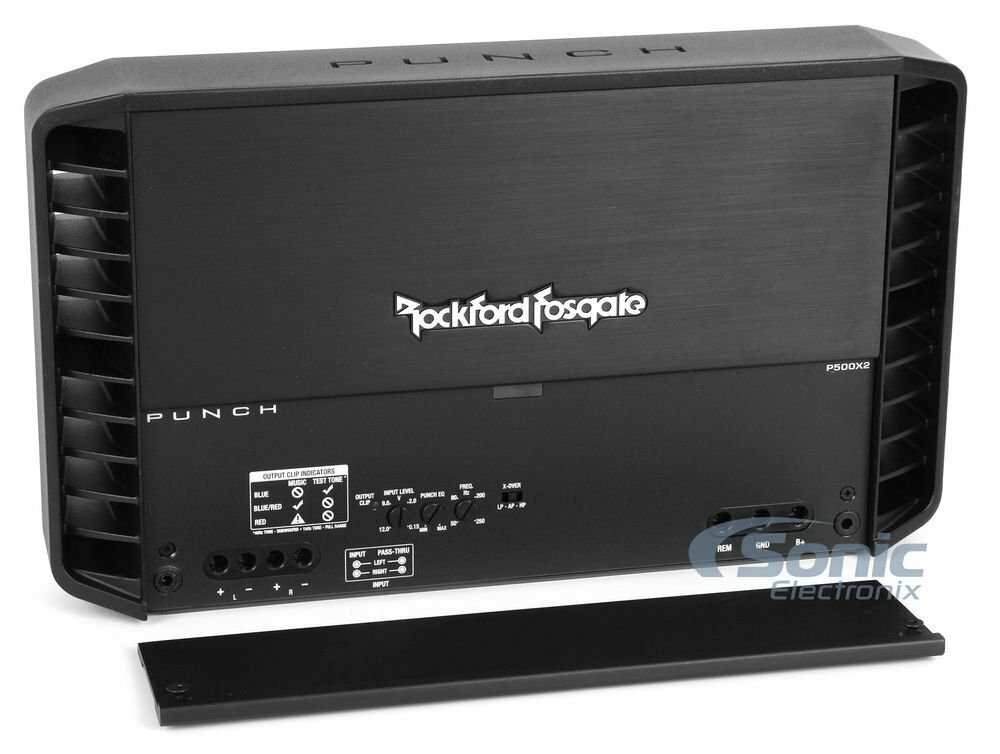 Rockford Fosgate P500X2 500W 2 Channel Amplifier for sale