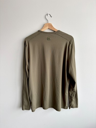 Under Armour Meridian Training Shirt Long Sleeve Army Green Men's XL - Picture 3 of 5