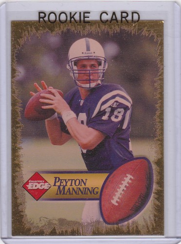 PEYTON MANNING ROOKIE CARD 1998 Collector's Edge GOLD FOIL RC Colts Broncos! - Picture 1 of 2