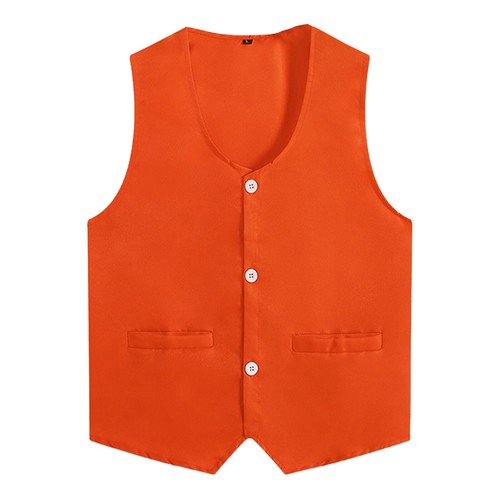Boys Girls Vest Solid Color Uniform Lightweight Waistcoat Breathable Costume - Picture 69 of 124