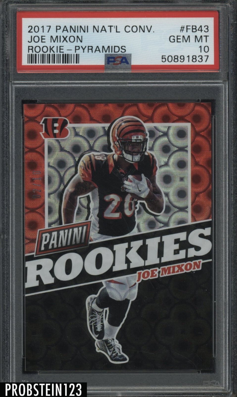 Joe Mixon Panini Kickoff Rookie Memorabilia #RC12 Pyramid