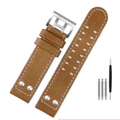 Echtleder Uhrenarmband passend für Hamilton Khaki Fliegeruhr H77616533