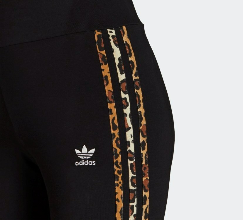 adidas☆Leopard 3-Stripes Legging レギンス【UK発】 ADIDAS ORIGINALS 3 STRIPES LEOPARD PRINT LEGGINGS SIZE UK 6