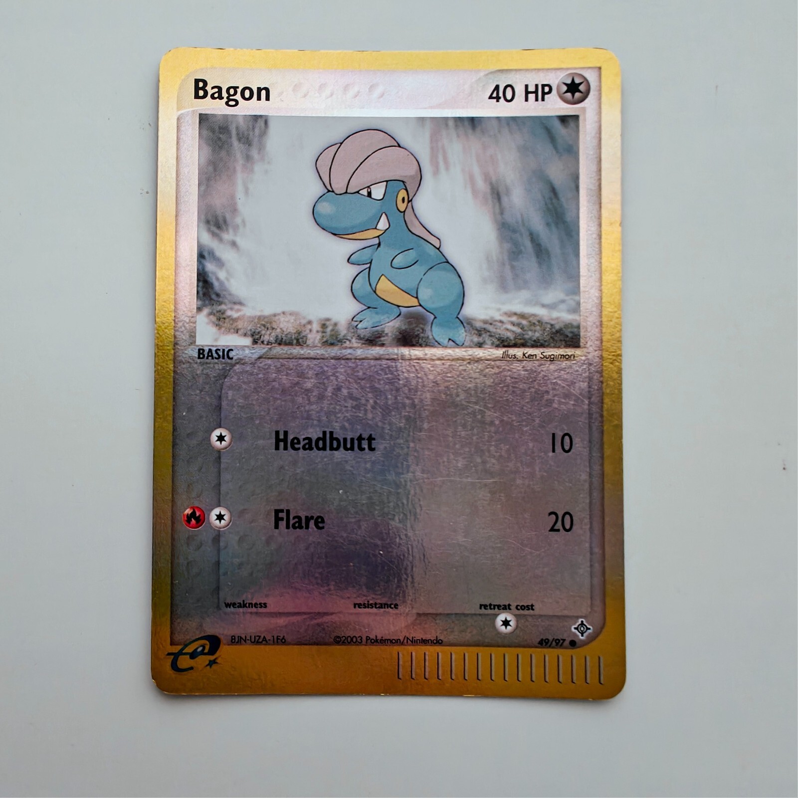 Bagon EX Dragon 49/97 Reverse Holo Common Pokemon Trading Card NM