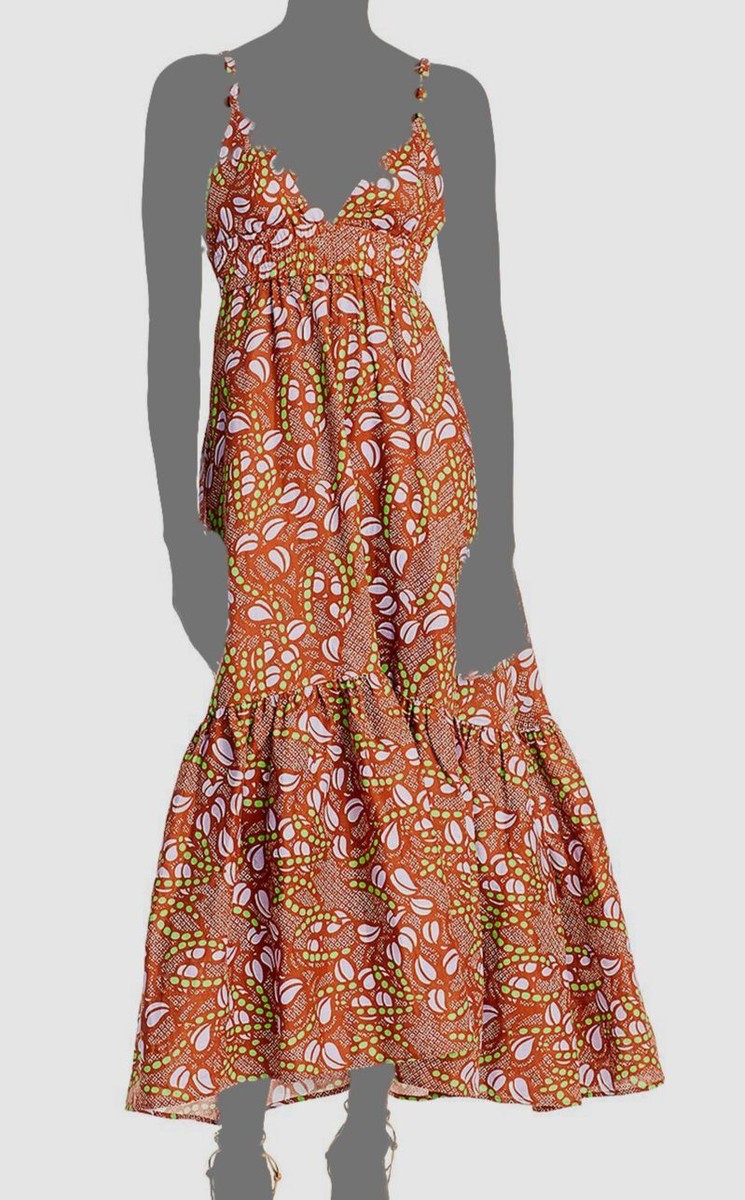 alc rhodes maxi dress A.L.C. Rhodes Cotton Poplin Dress in Red
