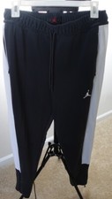 Nike Air Jordan Sweatpants Jumpman Logo 2 ZIPPER POCKETS - Size Men's Large