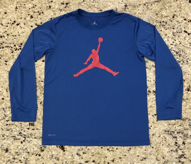 PreOwned Boys Jordan DriFit LongSleeve Shirt Size L eBay