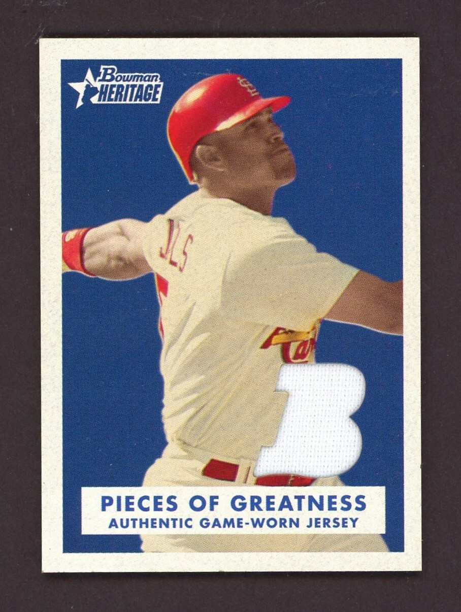 2006 Bowman Heritage Pieces of Greatness Albert Pujols Patch #PG-AP2