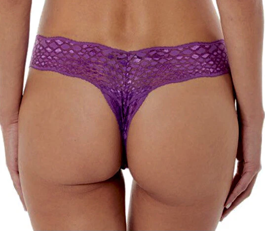 COSABELLA Sweet Treats Serpiente Talla Única Púrpura Planeta Tanga Panty NUEVO Para Mujer O/S Foto 2 de 4