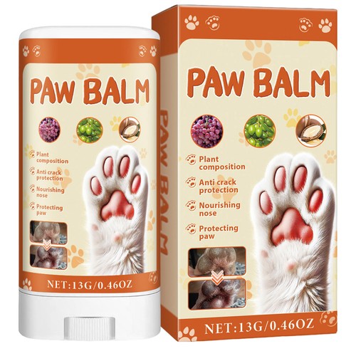Natural Paw Cream Pet Paw Balm For Dogs Cats Moisturising Wax Paw Care 13g