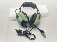 David Clark Aviation Headset - Model H10-80, M-7/DC, Dual Plugs, Need Repair
