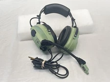 David Clark Aviation Headset - Model H10-80, M-7/DC, Dual Plugs, Need Repair