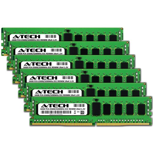 96GB 6x 16GB PC4-3200 RDIMM QNAP TS-h1090FU-7302P-128G Memory RAM - Picture 2 of 3
