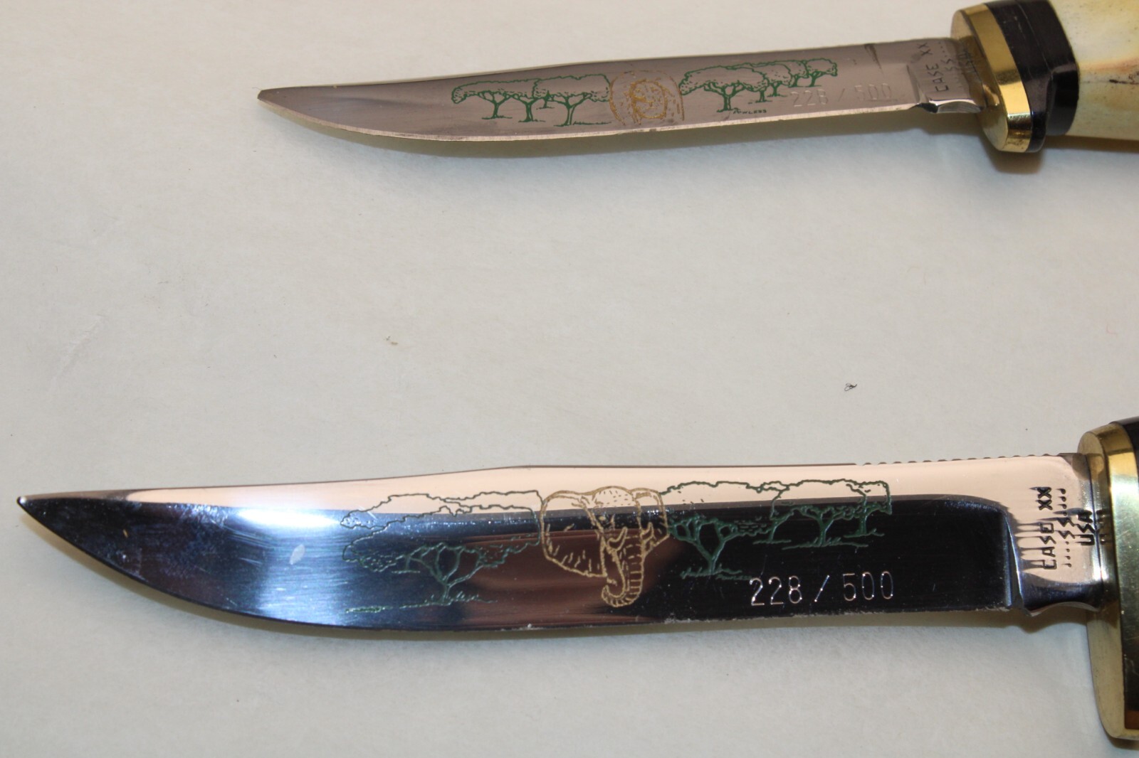 Vintage 1985 Case Knife Limited Edition Safari Set 228 of 500 w